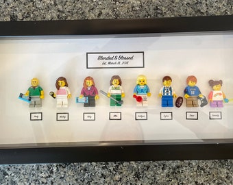 Personalized mini me minifigure rectangular large frame.    Final Valentines Orders: 7 February