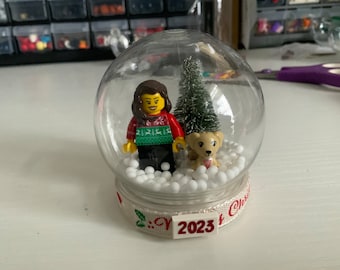 Personalized Mini Me Snow Globe (3 inch).