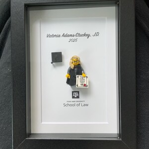 Personalized Graduation Minifigure Photo Frame: Custom Accessories - Etsy
