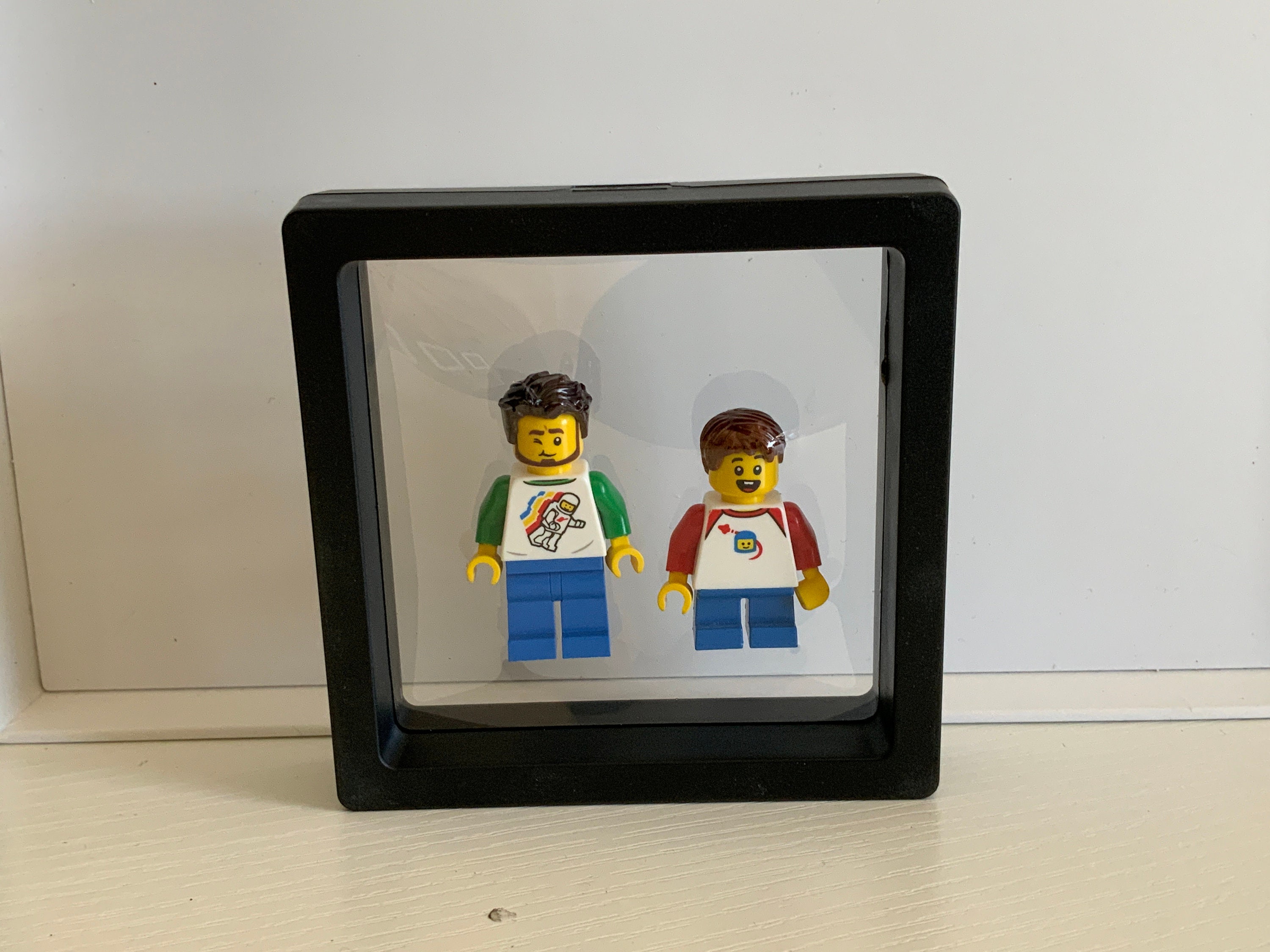 Personalized Mini Figure Floating Frame: Custom Family Portrait - Etsy