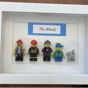 Personalized mini me minifigure frame | Etsy