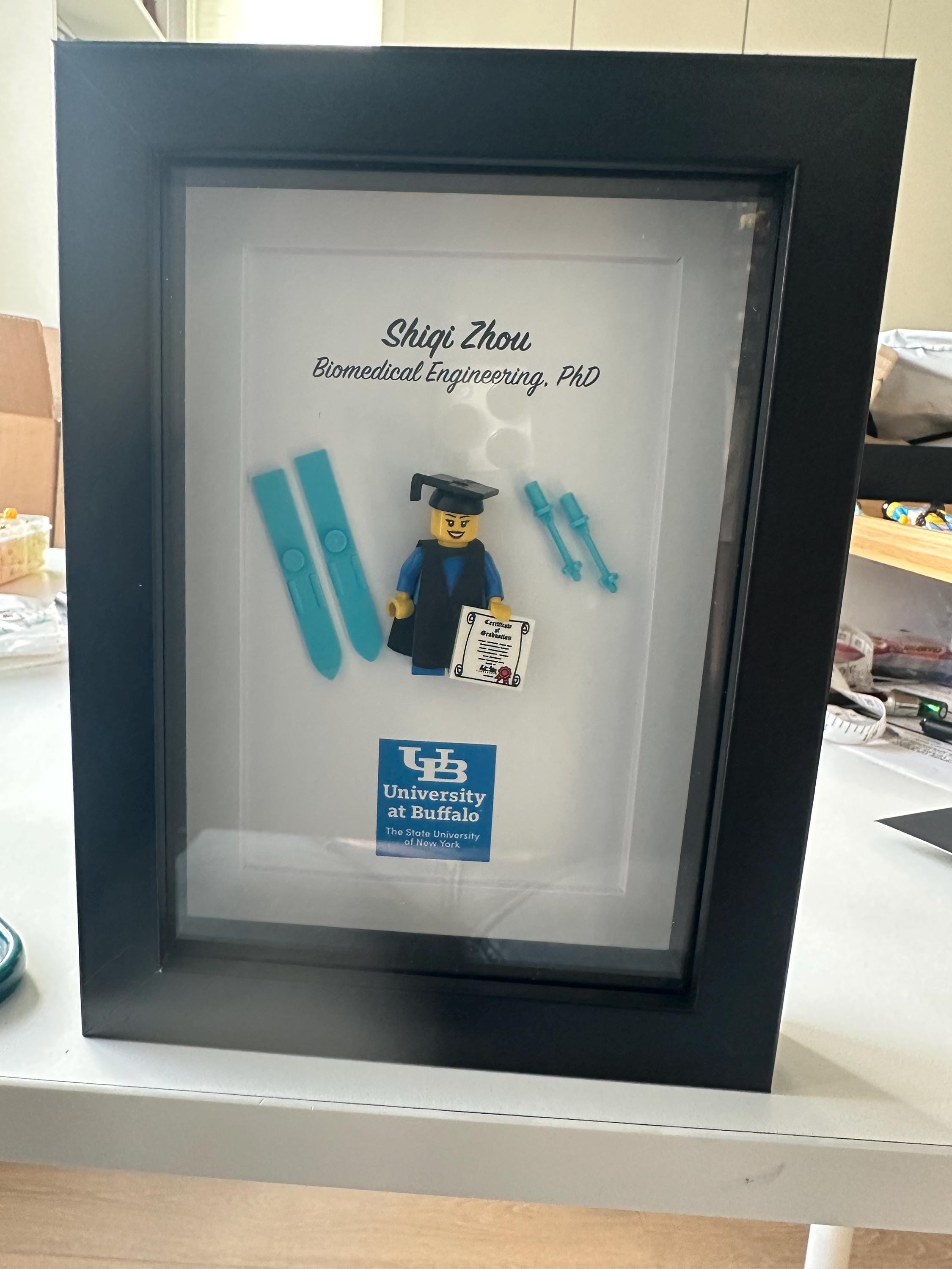 Personalized Graduation Minifigure Photo Frame: Custom Accessories - Etsy