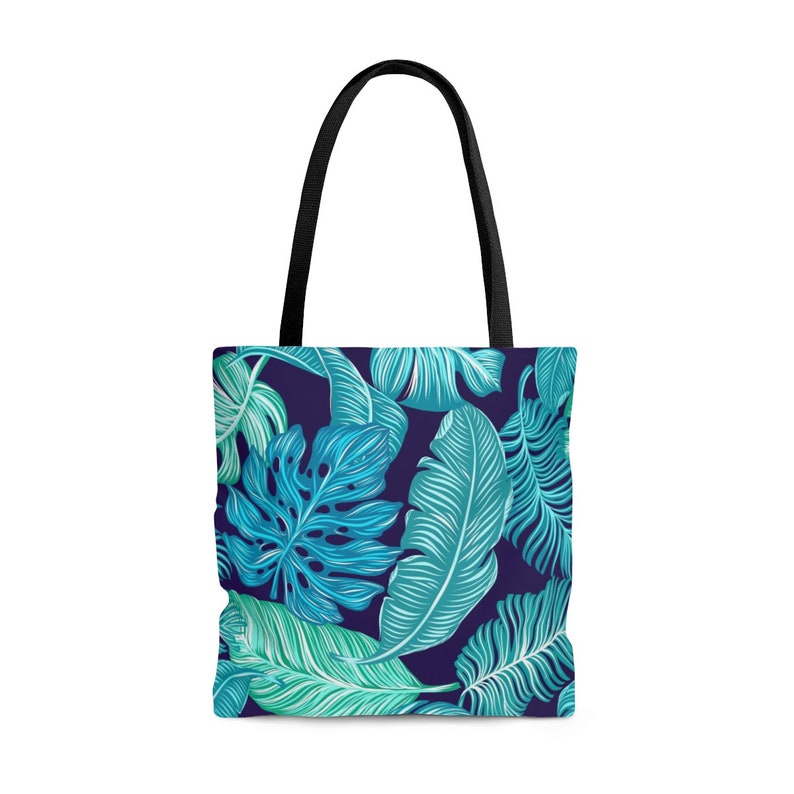 Tropical Leaf Pattern Print Design Unique Modern Tote Bag