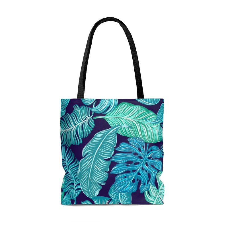 Tropical Leaf Pattern Print Design Unique Modern Tote Bag