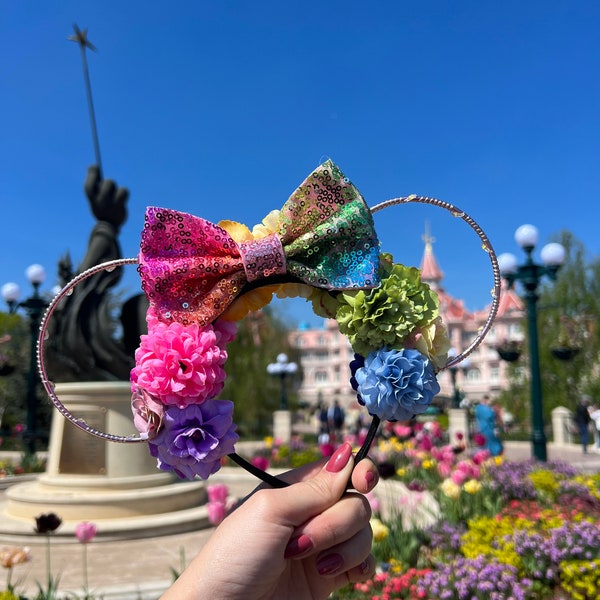 Rainbow Pride Disney Ears - Serre-tête oreilles Mickey multicolore