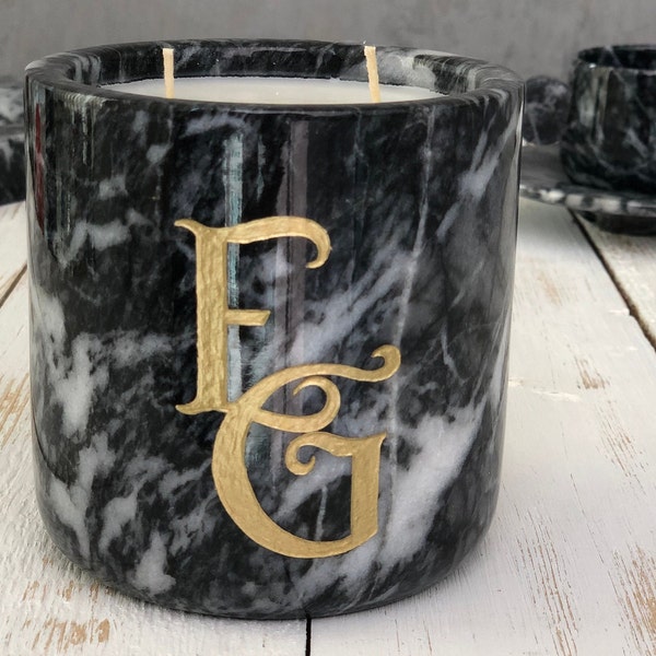 Marble Candle Holder Etsy