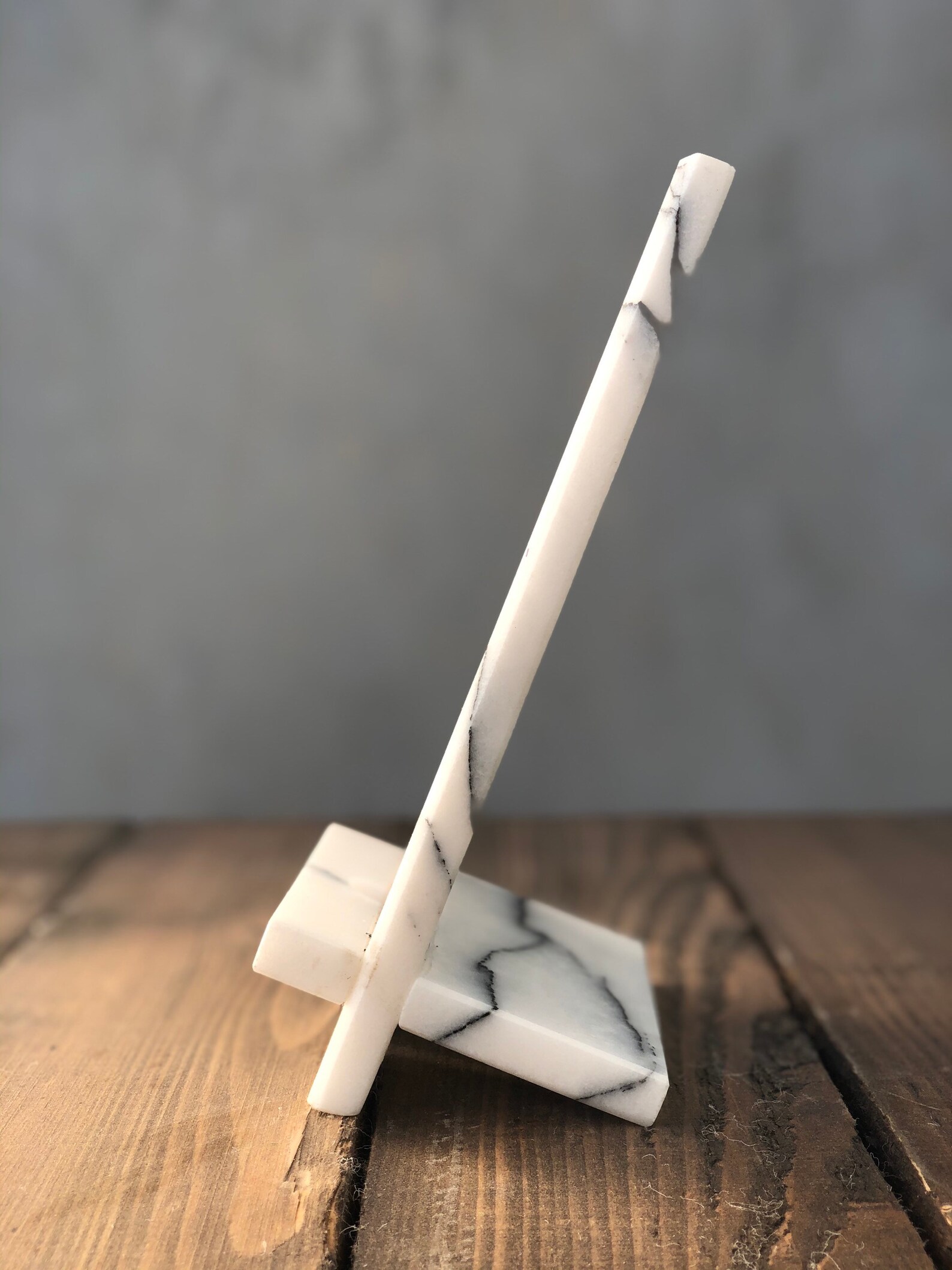 Personalized Natural Marble Cell Phone Stand 2021 Christmas Etsy