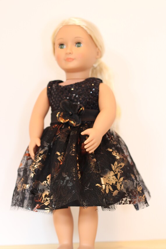 american girl gold dress