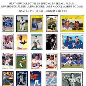 Baseball Cards, Special Baseball Album,Vintage,Baseball Fan, Ken Griffey Jr., New York Yankees, Dodgers, Sport Collectors, Father Day Gift