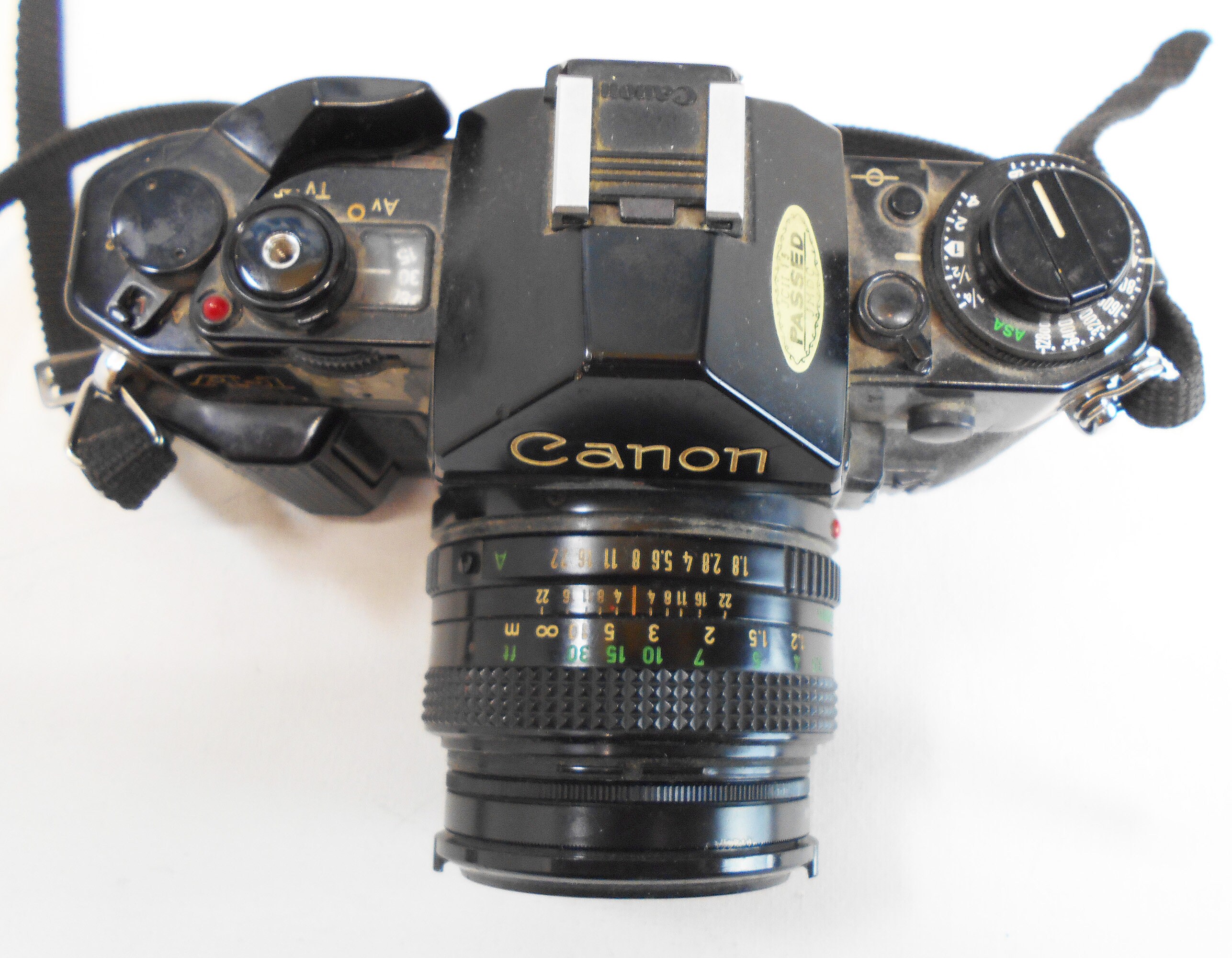 Canon A-1 35mm SLR Camera, FD 50mm F1.8 Lens, Camera Accessories