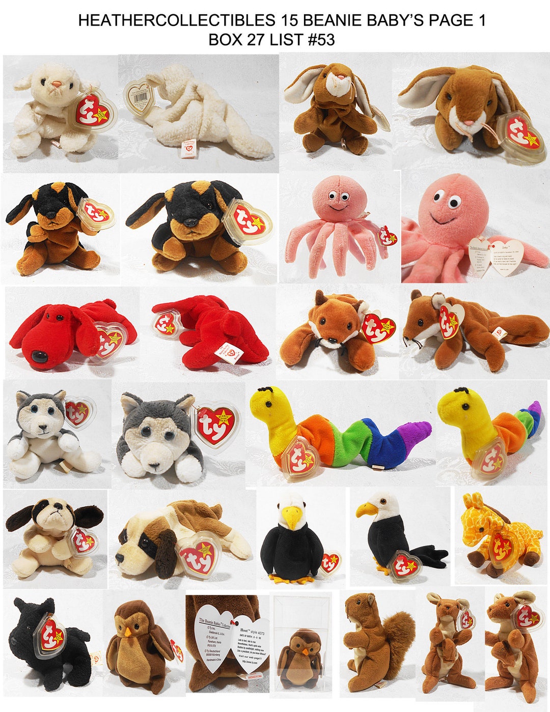 Ty Beanie Babiesコレクション、29セット Beanie Babies Galore, Plushies, Kids Toys, Collector Items