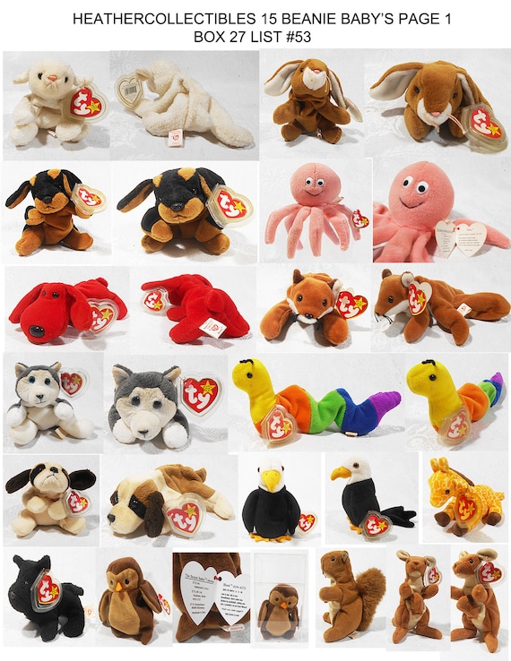 Beanie Babies Galore, Plushies, Kids Toys, Collector Items