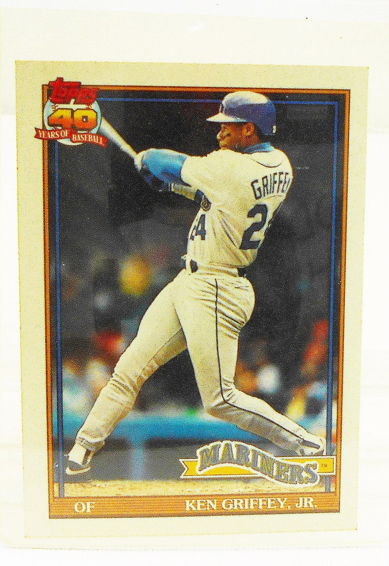 Ken Griffey Jr Baseball Card Ken Griffey Sr Card Baseball Etsy