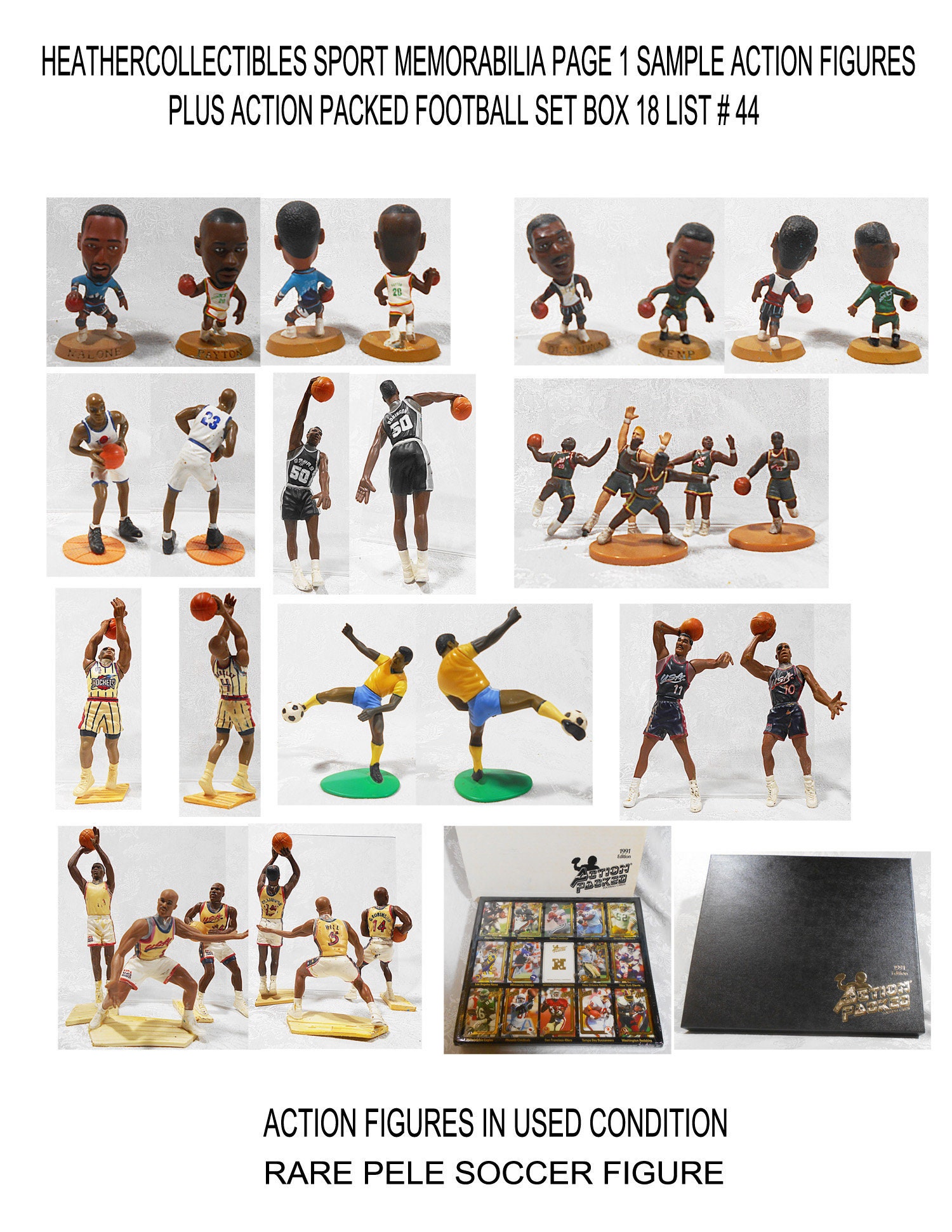 Vintage Action Sport Figures Action Packed Football Etsy