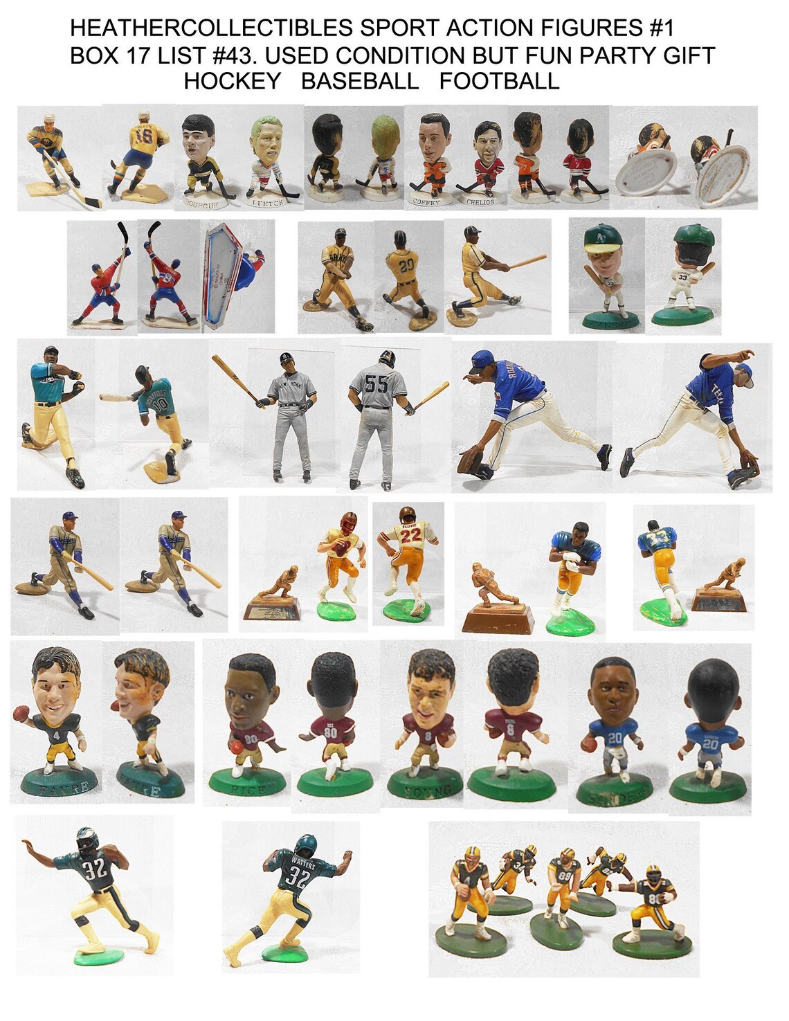 Sport Action Figures, Rare Sport Figures, Baseball,hockey,football, Fun