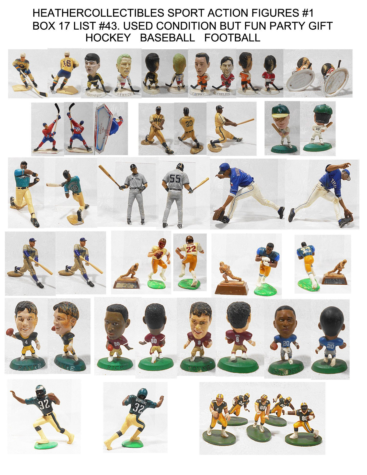 Sport Action Figures, Rare Sport Figures, Baseball,hockey,football, Fun