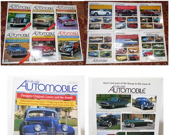 AMERICAN VINTAGE CAR magazine5冊 Collectible Automobile Magazines,vintage Americana, Cars of