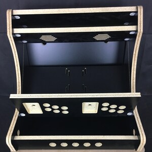 Extra Wide Bartop Arcade Deluxe Cabinet Kit Black, Easy Assembly, for 22 Monitor image 2