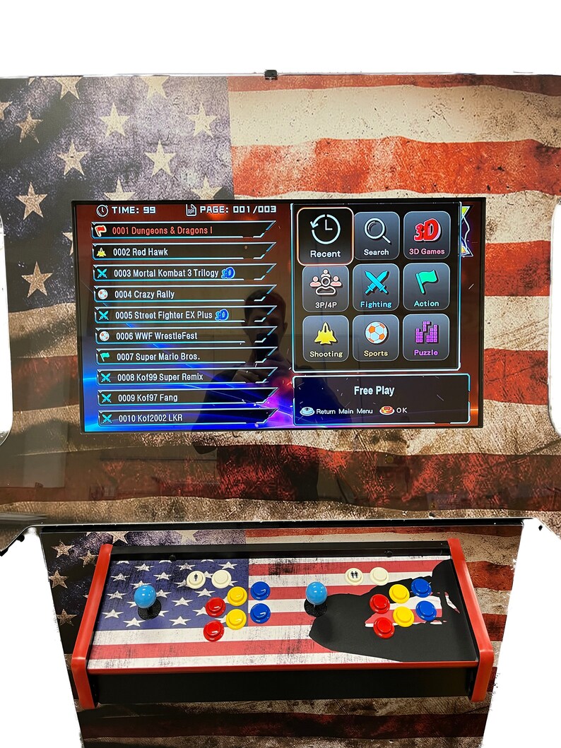 Three Sided Flip up Arcade Full Wrap and Many More Graphics Etsy