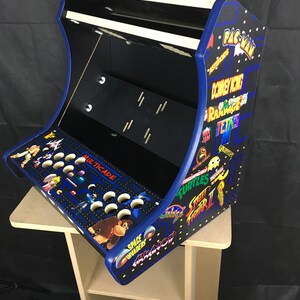 Extra Wide Bartop Arcade Deluxe Cabinet Kit Black, Easy Assembly, for 22 Monitor image 7