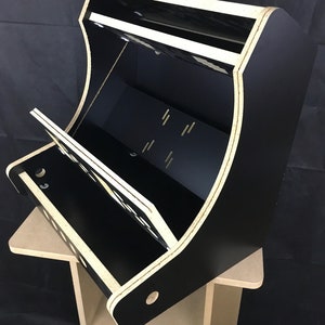 Extra Wide Bartop Arcade Deluxe Cabinet Kit Black, Easy Assembly, for 22 Monitor image 1