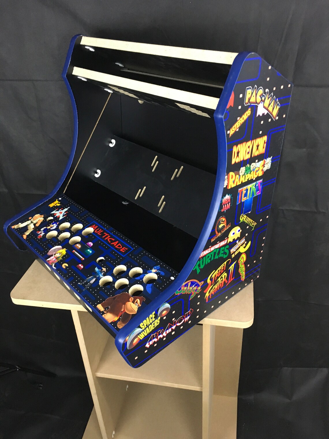 Extra Wide Bartop Arcade Kit Black Easy Assembly Etsy UK