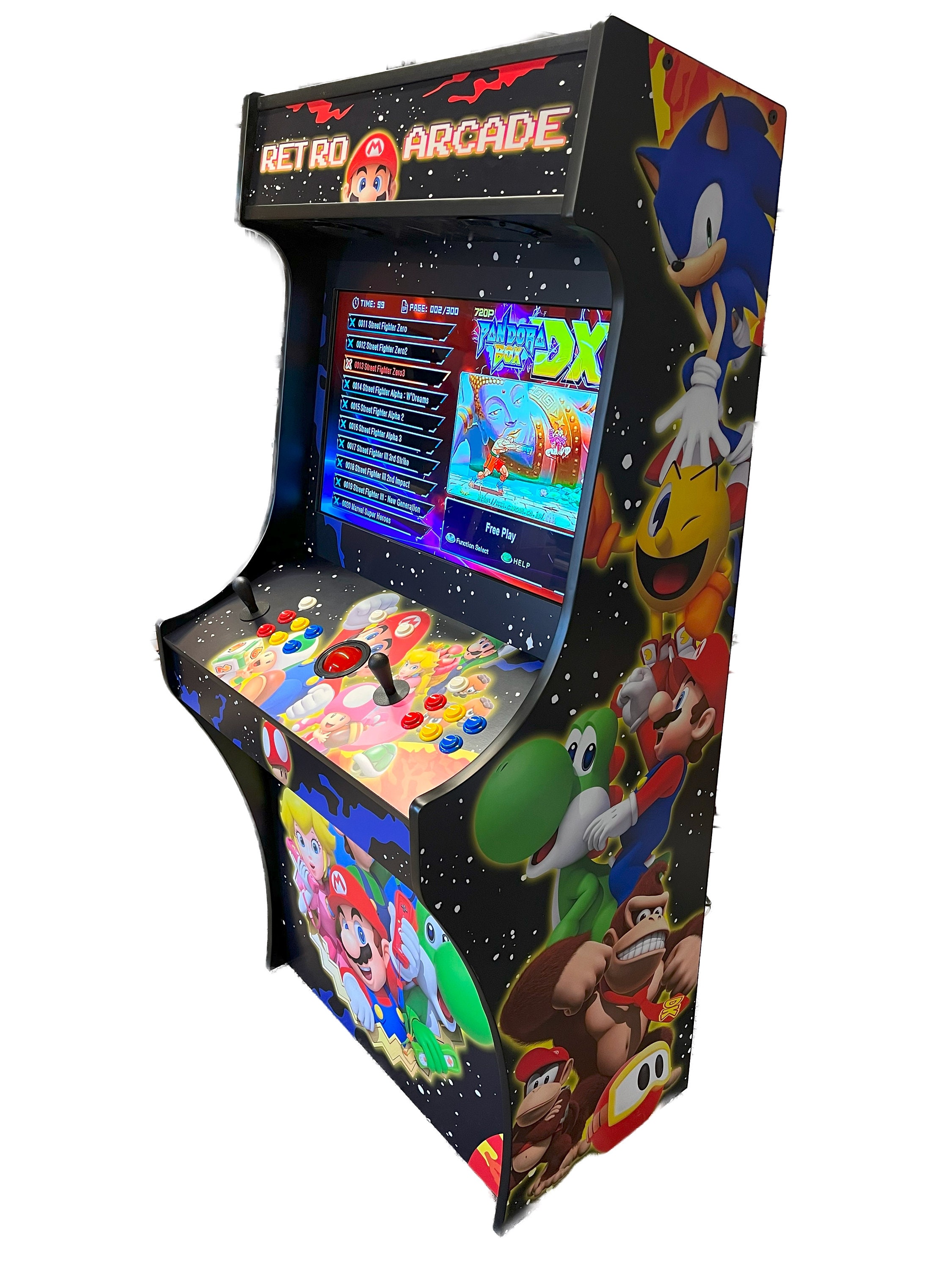 Full-Sized Two Player Upright Arcade Game With Trackball And 3,000 Games  For Sale