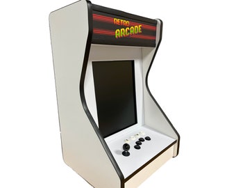 White Table Top Arcade with A Trackball. / 516 Classic Arcade Games