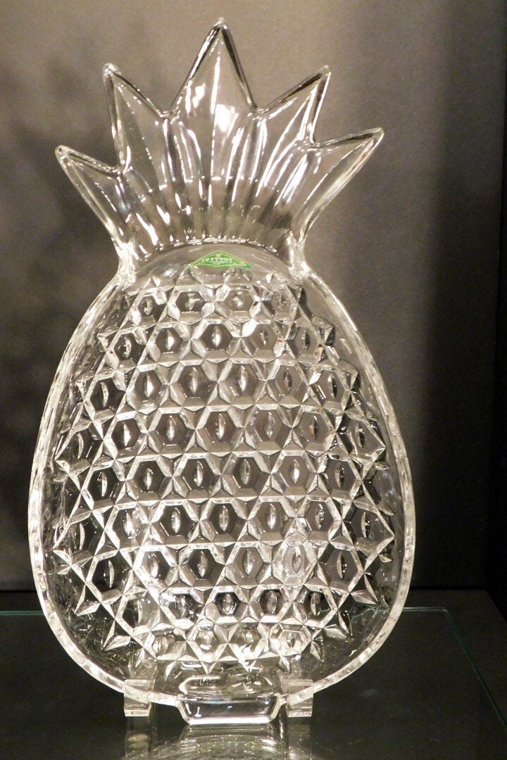 Shannon Crystal Pineapple Serving Tray Etsy