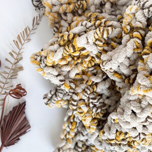 Hand Knit Chunky Chenille Blanket: Multi Color Cozy Throw (35x55 inches)