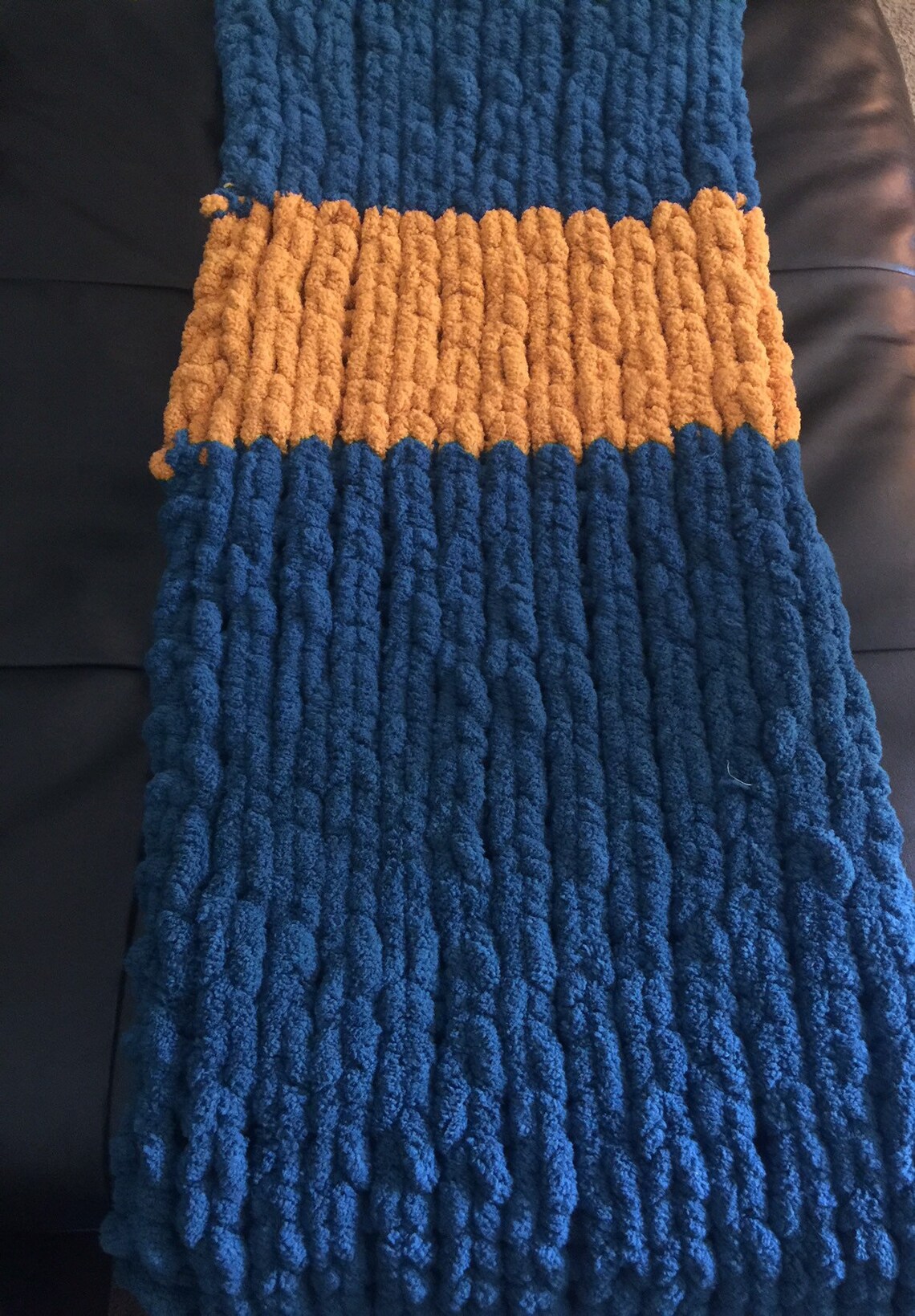 Chunky Knit Blankethand Knit Chenille Blanket Chenille Etsy