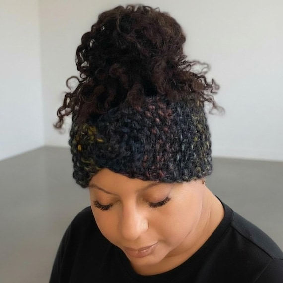 Chunky Knit Ear Warmer: Twisted Handmade Fall Headband