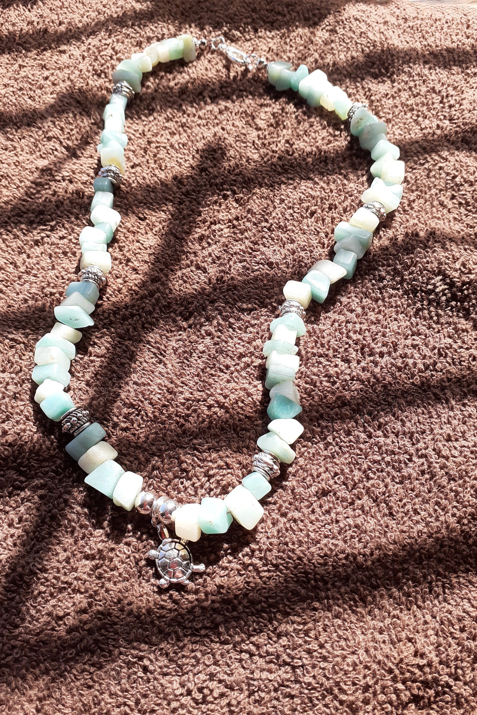 Good luck charm necklace/Lucky charm beaded necklace/Beaded Etsy