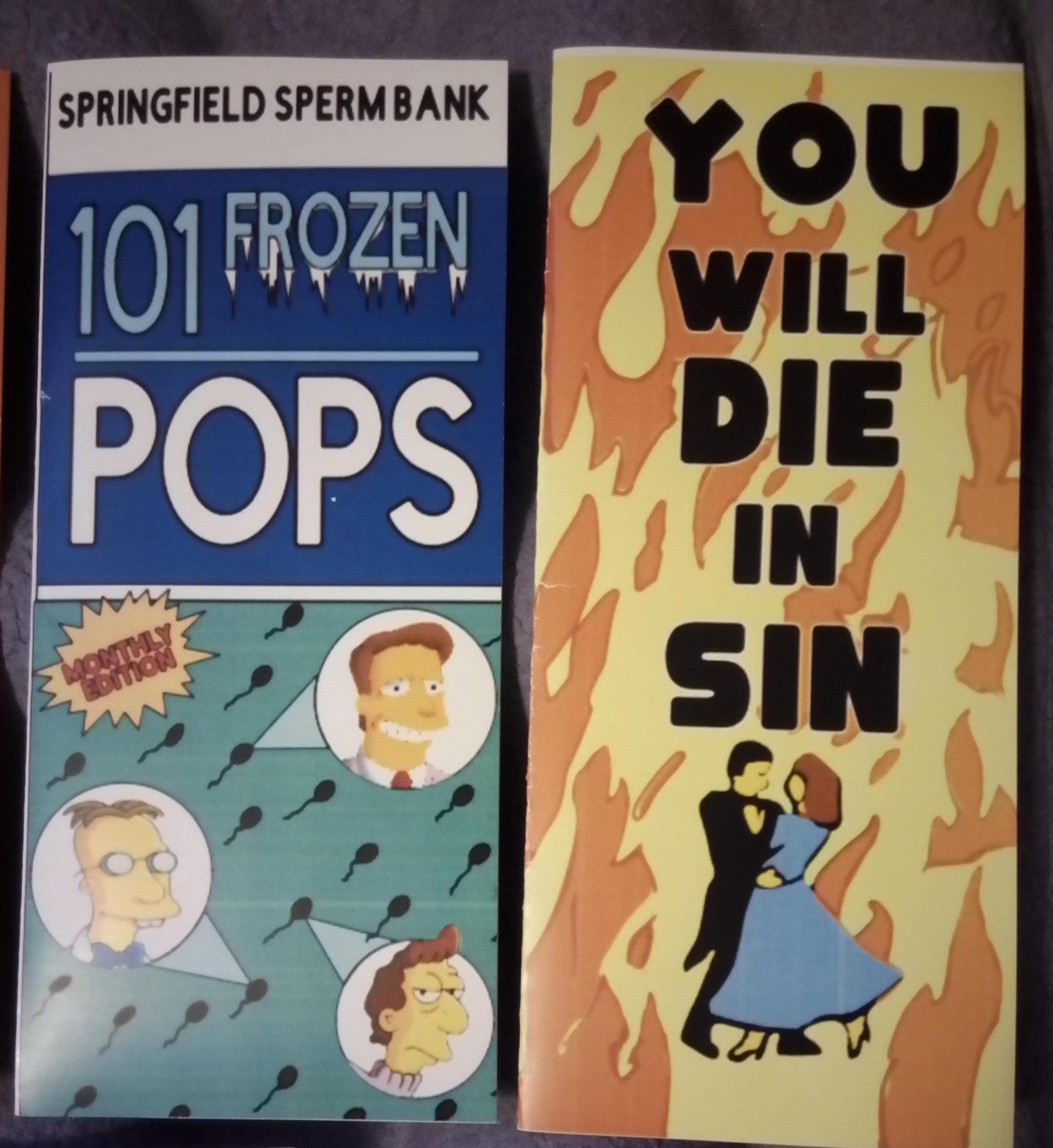 7 IRL Life-sized Paper Pamphlets Inspired From 90's Simpsons / Unique ...