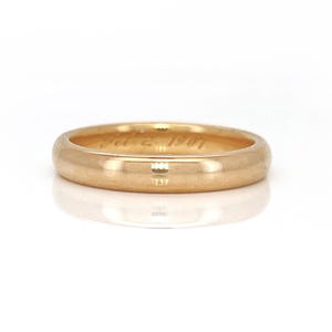 Antique 18K Wedding Band, Feb 2, 1907, Size 5.25