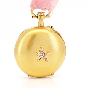 Antique French Star Pocket Watch, Celestial 18K