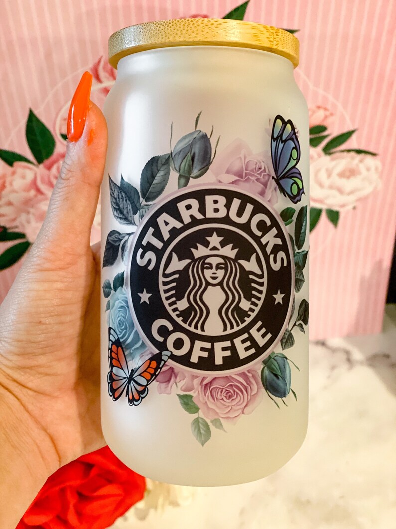 18 Oz Frosted Beer Can Glass// Sublimated Glass// Beer Can Etsy