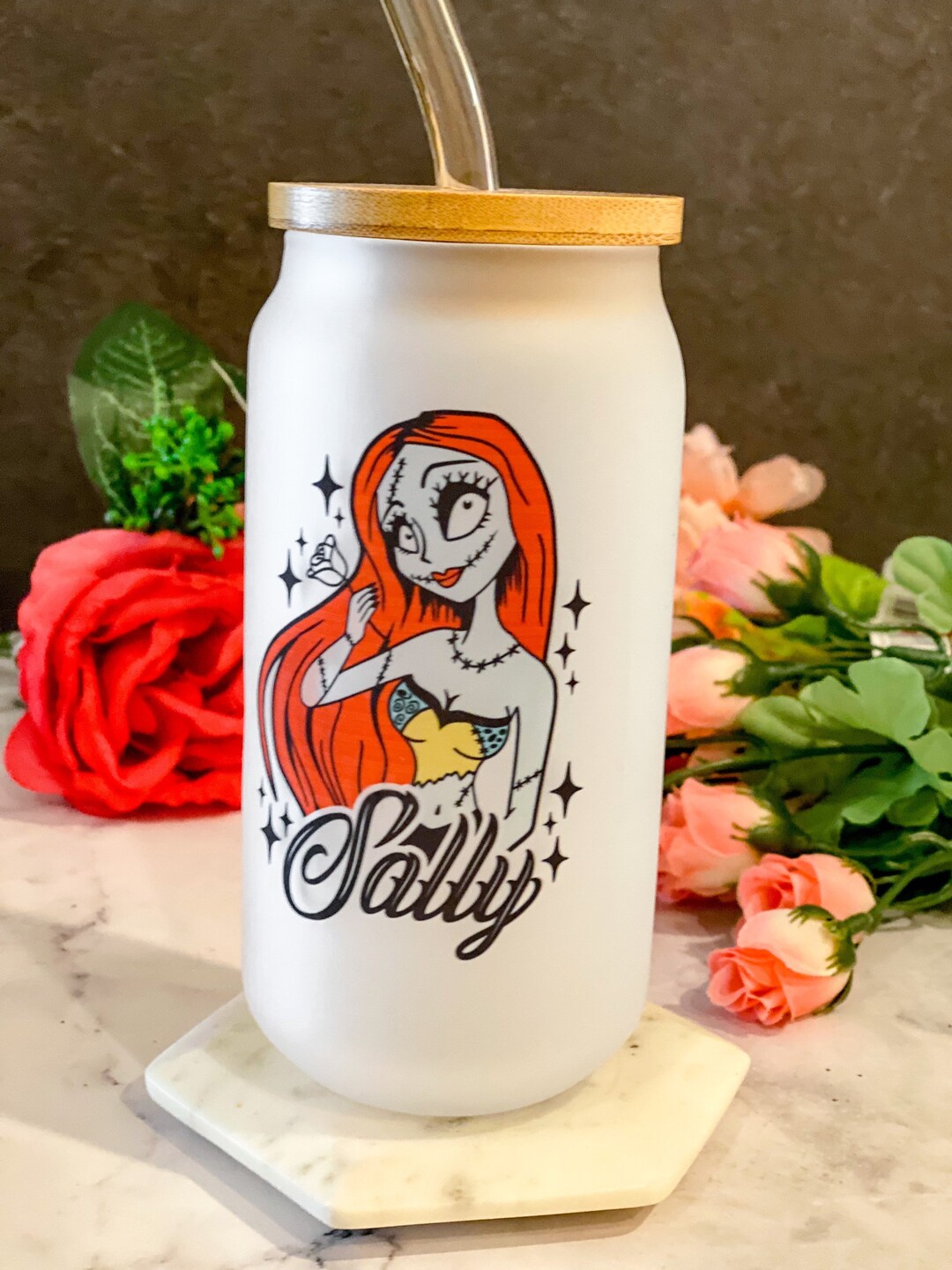 18oz Beer Can Glass// 18 Oz Frosted Beer Can Glass// Etsy