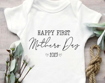 First Mothers Day 2023 babygrow / baby bodysuit - the perfect Mother's Day gift for all new Mums