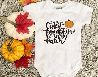 Newborn Pumpkin Patch babygrow