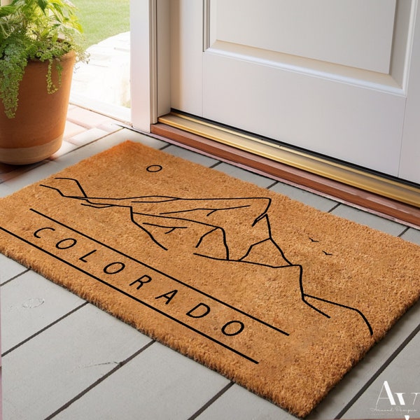 Colorado Doormat | Personalized Doormat, Custom Made Colorado  Doormat, Crafted For You