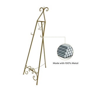 Metal Wedding Easel: 57.8" Event Sign Display Stand
