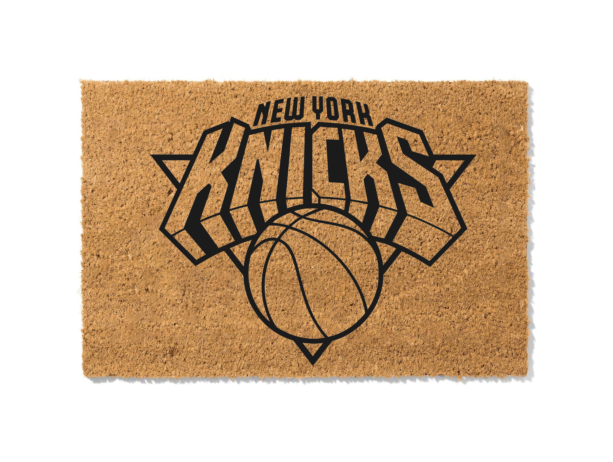 New York Knicks Doormat, Personalized Coir Welcome Mat, NBA