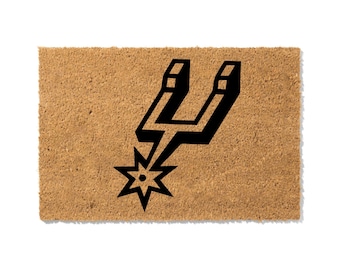 FREE SHIPPING - San Antonio Spurs, Spurs Door Mat , Spurs Door Rug, customize Spurs doormat, Spurs high quality Spurs rug