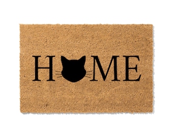 Personalized Cat Doormat: Custom Coir Welcome Mat