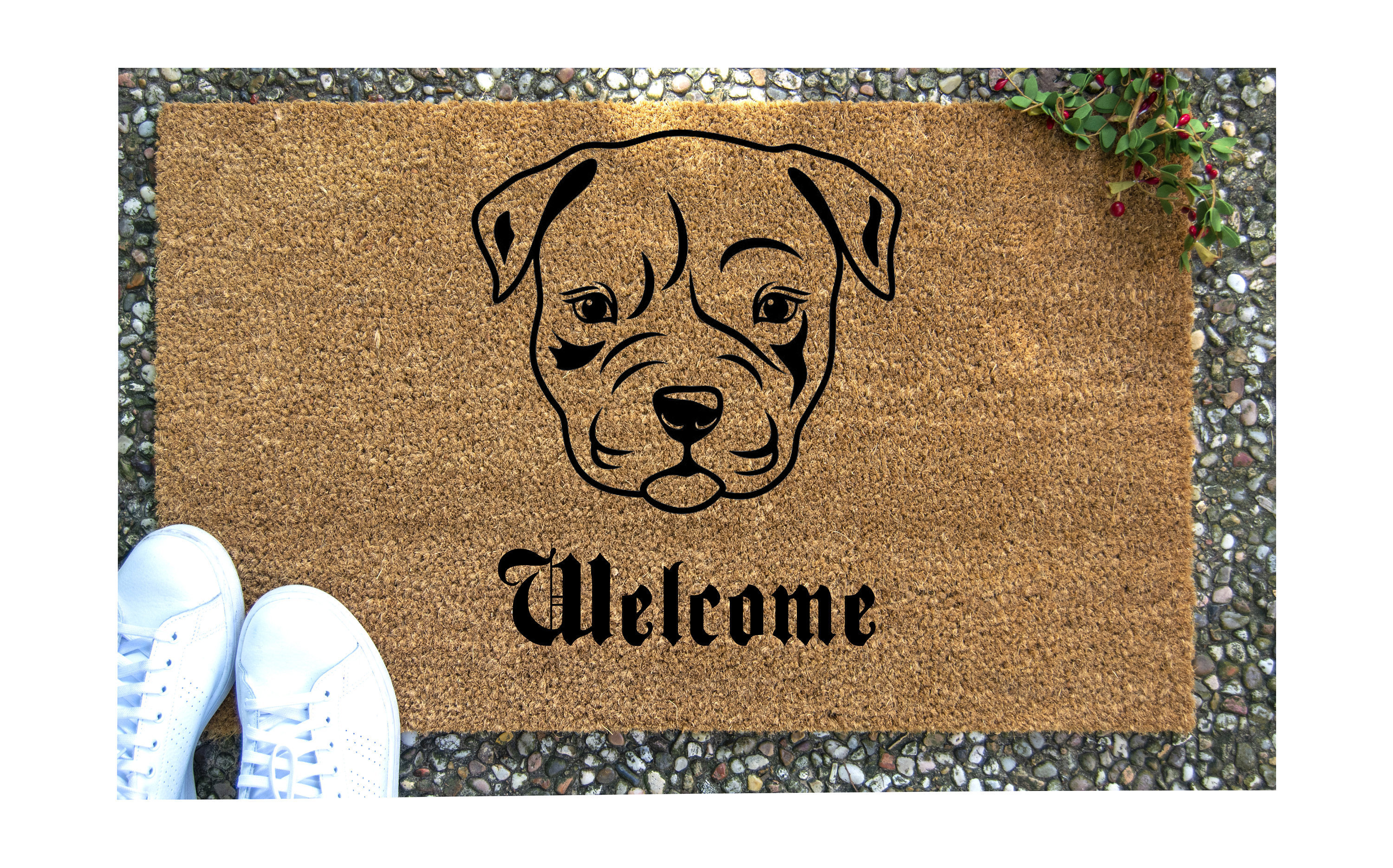 Dog Mat Dog DoorMat Front Door Mat Custom Door Mat Etsy