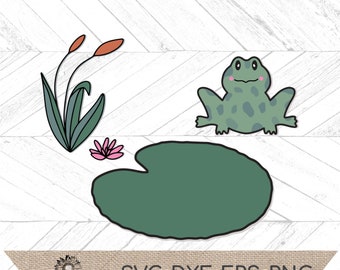 Lily Pad Clip Art Etsy