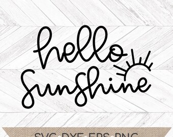 Download Free Hello Sunshine Svg Etsy SVG Cut Files
