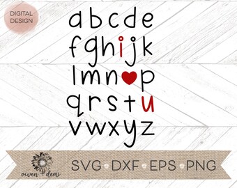 Free Free Abc I Heart U Svg 372 SVG PNG EPS DXF File