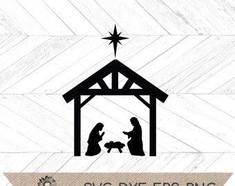 Download Simple Nativity Svg Etsy